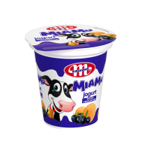 Jogurt MiaMu jagoda z biszkoptami 125 g
