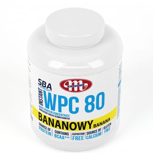 Super Body Active WPC 80 koncentrat białek serwatkowych instant bananowy 2270 g