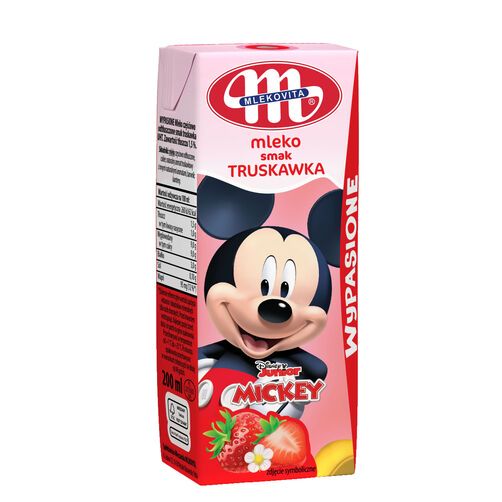 Mleko o smaku truskawkowym Wypasione / Disney