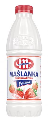 Maślanka Polska truskawkowa 1 kg
