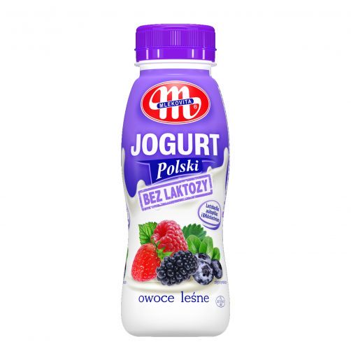 Jogurt Polski pitny bez laktozy owoce leśne