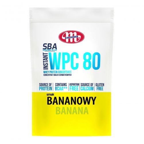 Super Body Active WPC 80 koncentrat białek serwatkowych instant bananowy 700 g
