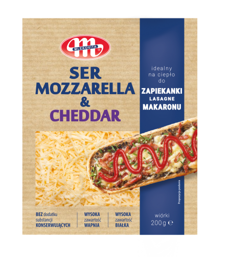 Ser Cheddar & Mozzarella wiórki 200 g