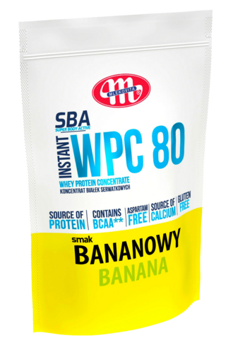 Super Body Active WPC 80 koncentrat białek serwatkowych instant bananowy